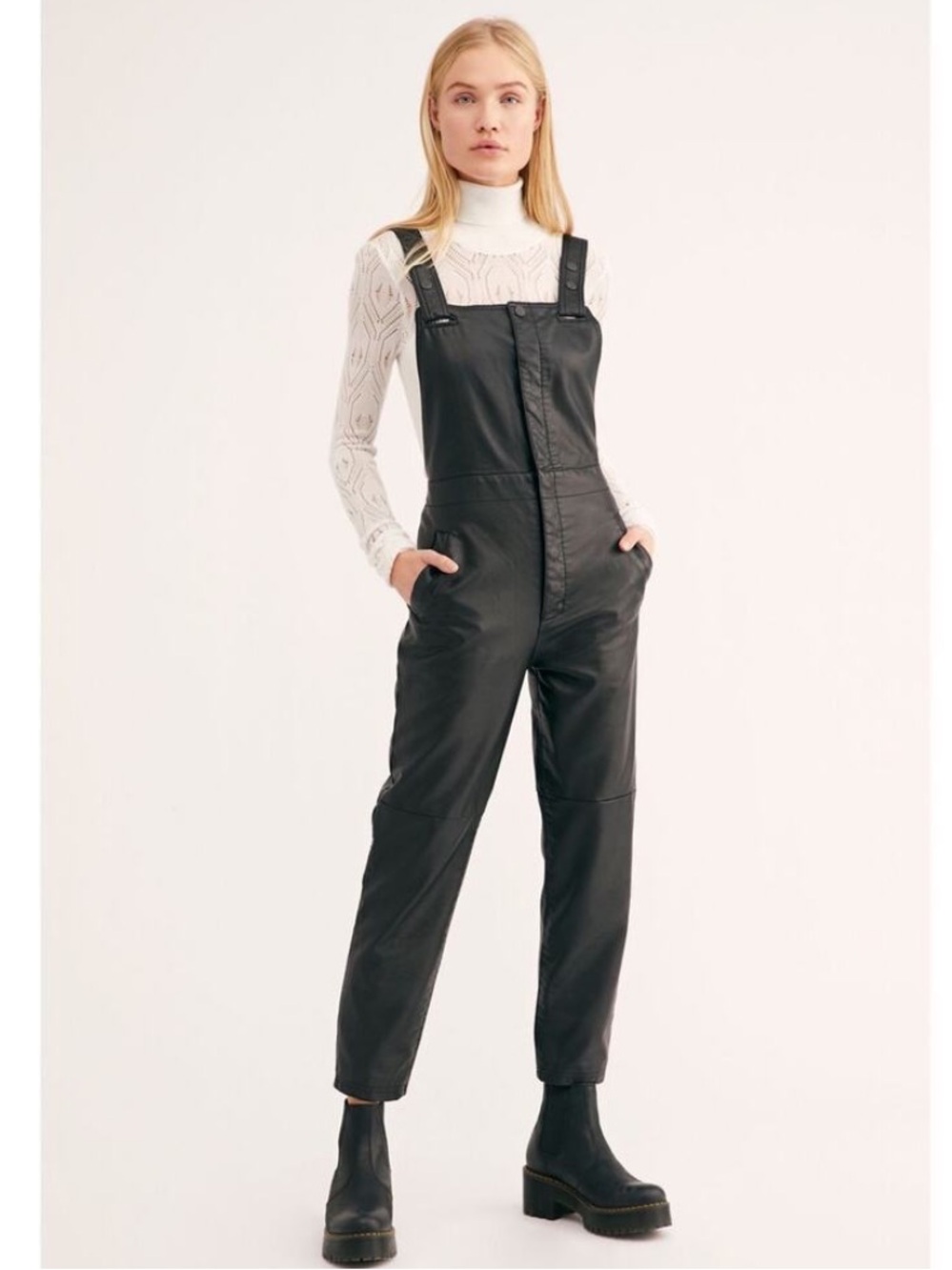 Free People Mod Moto Dungaree Overalls - Size 2